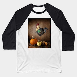 Rooster Birdhouse Composite Baseball T-Shirt